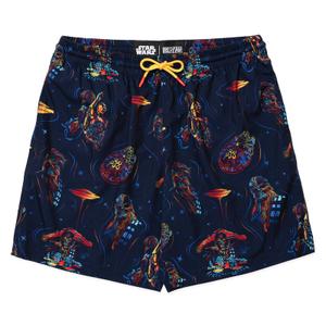 RSVLTS Wookiee Warp Hybrid Shorts in Black — front view