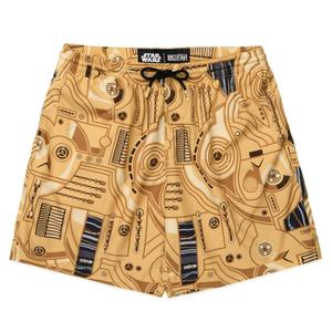 RSVLTS Oh Dear! Hybrid Shorts in Yellow — front view