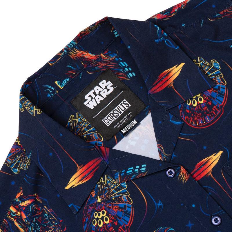 RSVLTS Wookiee Warp Women's KUNUFLEX Short Sleeve Shirt in Black — detail 3