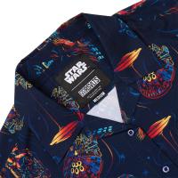 RSVLTS Wookiee Warp Women's KUNUFLEX Short Sleeve Shirt in Black — detail 3