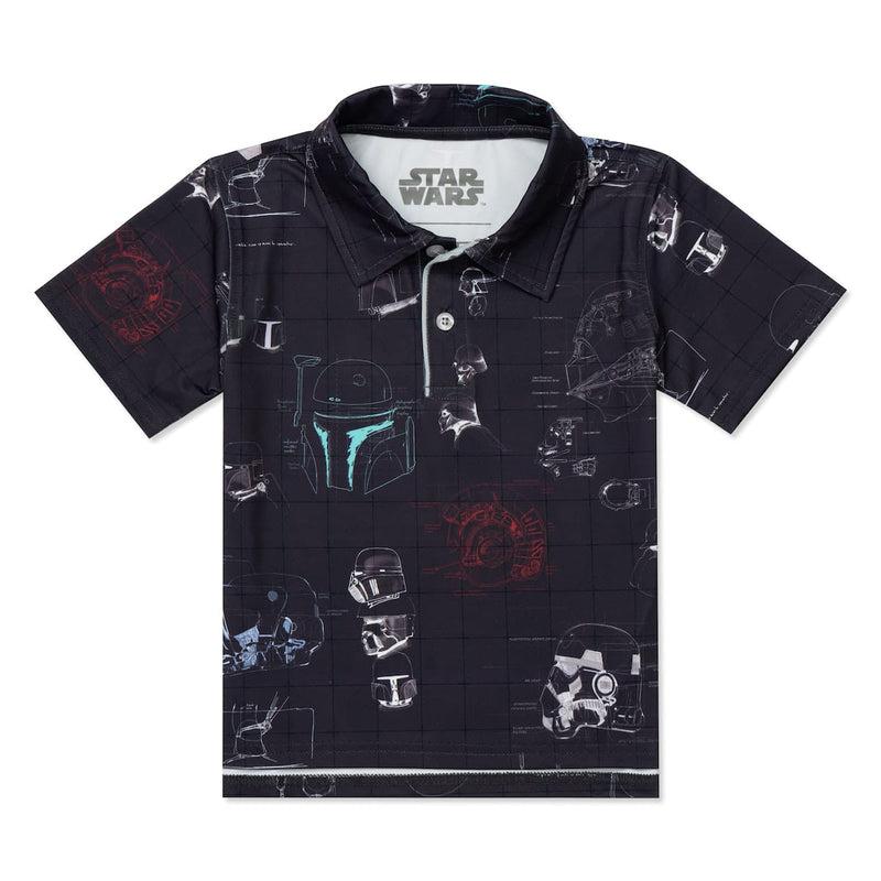 RSVLTS Helmetrics Preschool All-Day Polo in Black — front view
