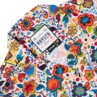 RSVLTS Lush Summer Daydream Women's KUNUFLEX Short Sleeve Shirt in Multicolor — detail 3