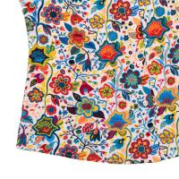 RSVLTS Lush Summer Daydream Women's KUNUFLEX Short Sleeve Shirt in Multicolor — detail 4