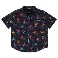 RSVLTS Cryptid Country Preschool KUNUFLEX Short Sleeve Shirt in Black — front view