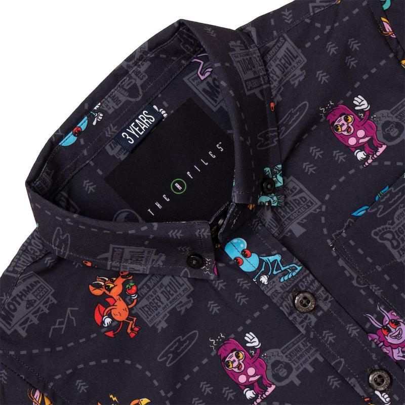 RSVLTS Cryptid Country Preschool KUNUFLEX Short Sleeve Shirt in Black — detail 3