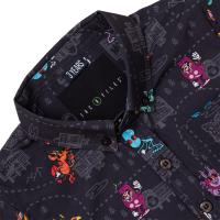 RSVLTS Cryptid Country Preschool KUNUFLEX Short Sleeve Shirt in Black — detail 3