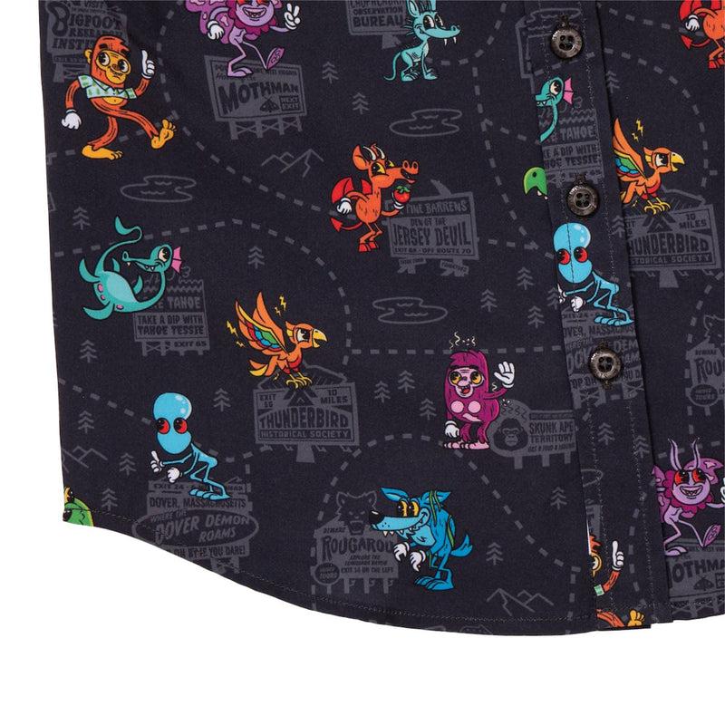 RSVLTS Cryptid Country Preschool KUNUFLEX Short Sleeve Shirt in Black — detail 4