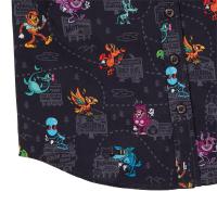 RSVLTS Cryptid Country Preschool KUNUFLEX Short Sleeve Shirt in Black — detail 4