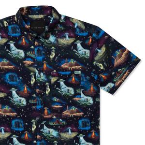 RSVLTS I'm Not Saying It Was Aliens... KUNUFLEX Short Sleeve Shirt in Black — front view