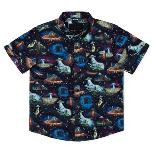 RSVLTS I'm Not Saying It Was Aliens... Youth KUNUFLEX Short Sleeve Shirt in Black — front view
