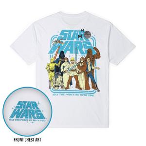RSVLTS Retro ‘77 Crewneck Tee in White — front view