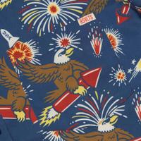 RSVLTS Rocket’s Rad Glare KUNUFLEX Short Sleeve Shirt in Blue — detail 7