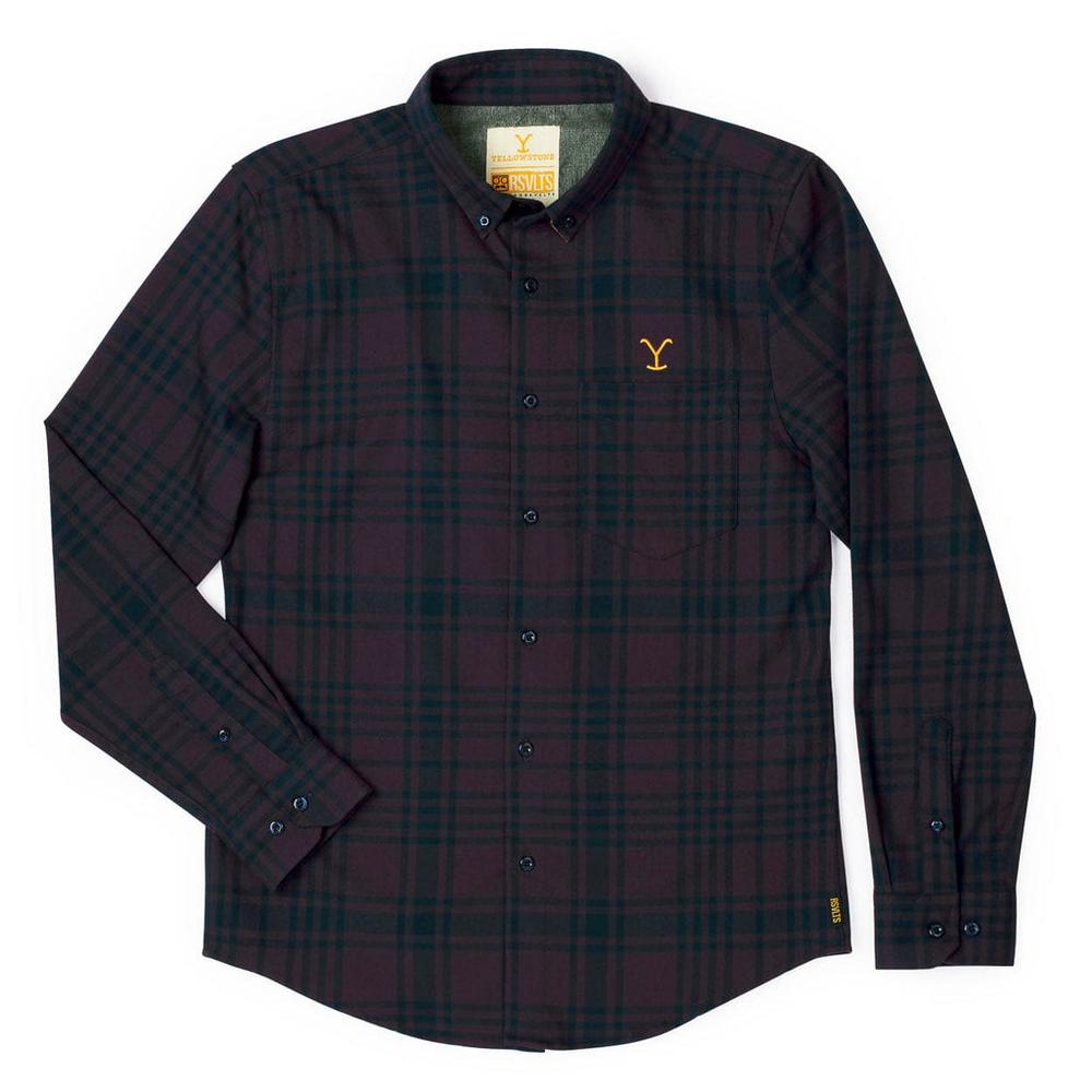 RSVLTS We Don’t Choose the Way BorlandFlex Long Sleeve Flannel (2024 Fit) in Black — detail 10