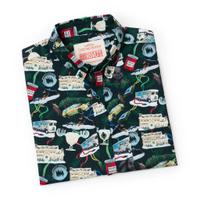 RSVLTS Gris the Season KUNUFLEX Short Sleeve Shirt in Green — detail 9