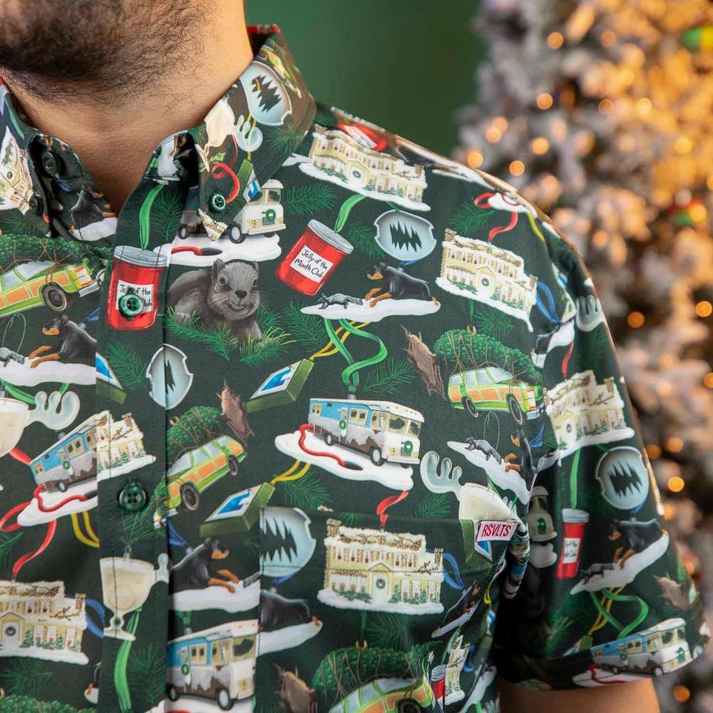 RSVLTS Gris the Season KUNUFLEX Short Sleeve Shirt in Green — detail 5