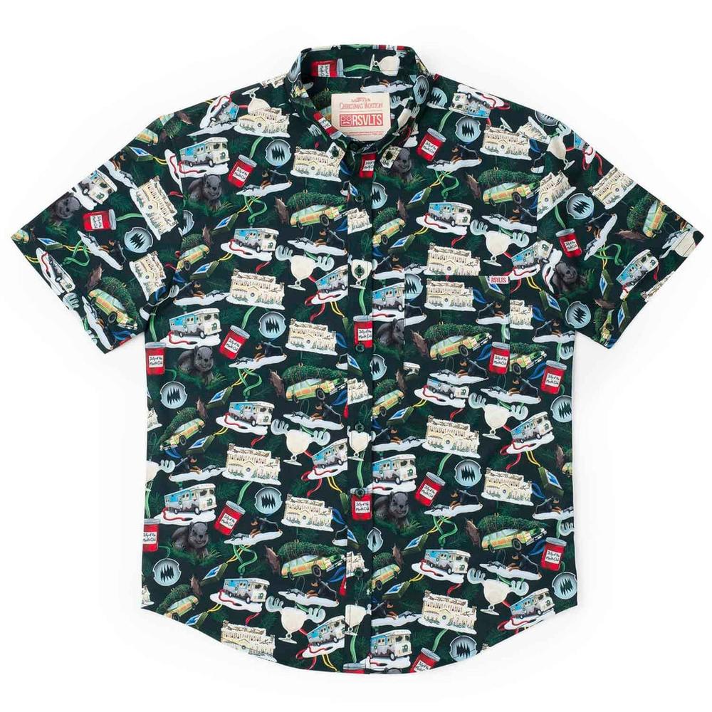 RSVLTS Gris the Season KUNUFLEX Short Sleeve Shirt in Green — detail 2