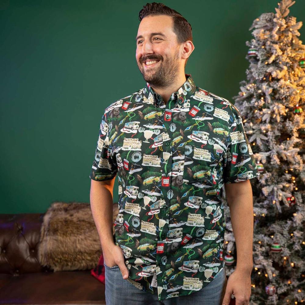 RSVLTS Gris the Season KUNUFLEX Short Sleeve Shirt in Green — detail 7