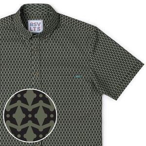 RSVLTS Stealthy Stars KUNUFLEX Short Sleeve Shirt — front view