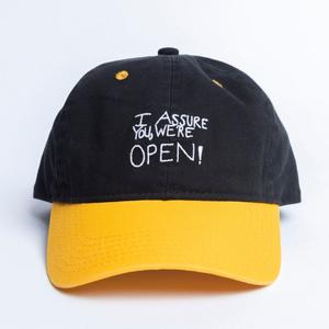 RSVLTS Quick Stop Snapback Hat in Black — front view