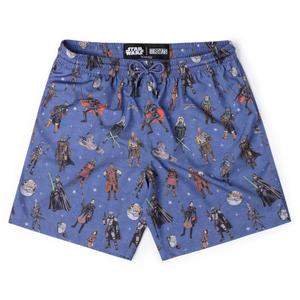 RSVLTS Retro Mando Hybrid Shorts in Blue — front view