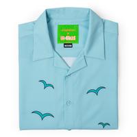 RSVLTS The Uncle Tito Camp Collar KUNUFLEX Short Sleeve Shirt in Blue — detail 19