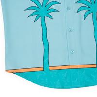 RSVLTS The Uncle Tito Camp Collar KUNUFLEX Short Sleeve Shirt in Blue — detail 18
