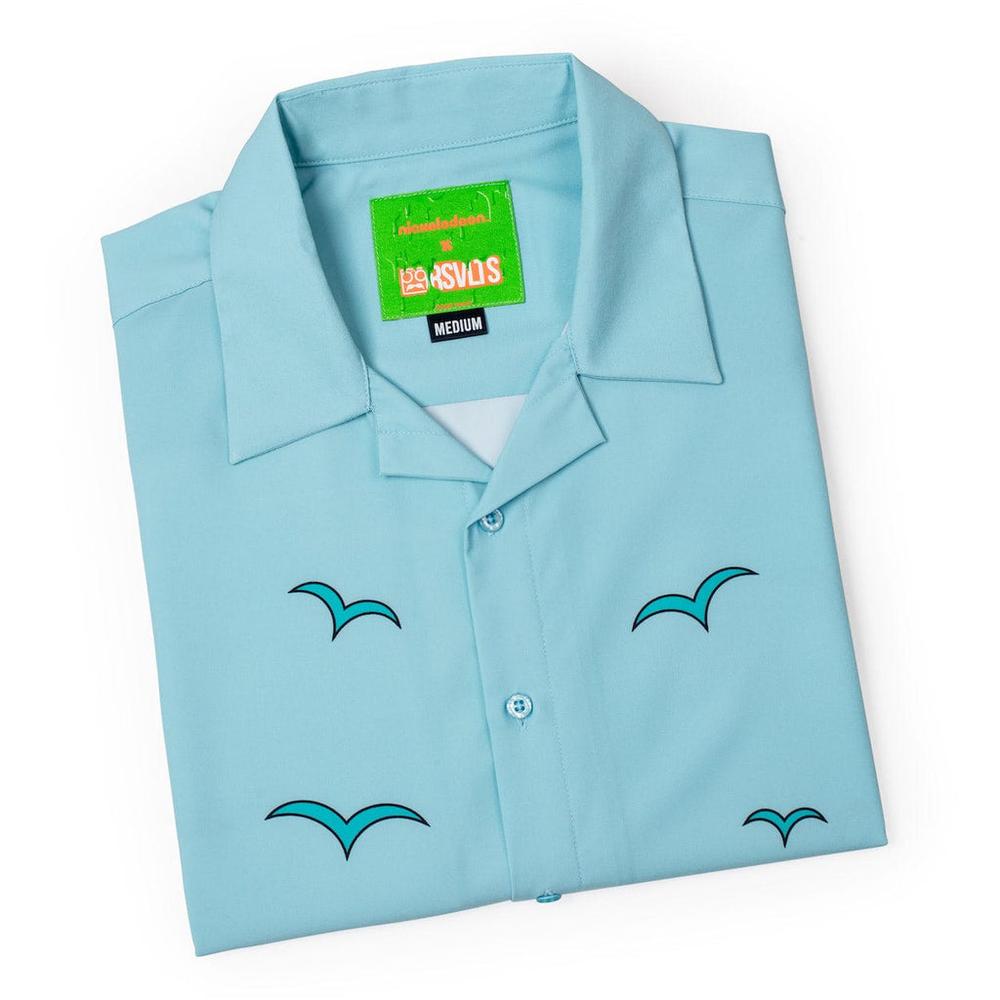 RSVLTS The Uncle Tito Camp Collar KUNUFLEX Short Sleeve Shirt in Blue — detail 20