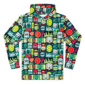 RSVLTS Tiki Turtles 2.0 Performance Hoodie — front view