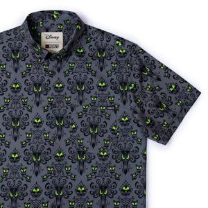 RSVLTS Wall Creeps KUNUFLEX Short Sleeve Shirt in Gray — front view