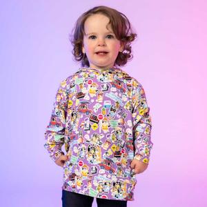 RSVLTS Let's Motor Preschool Performance Hoodie in Multicolor — front view