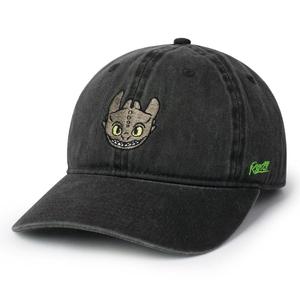 RSVLTS Toothless Dad Hat in Black — front view