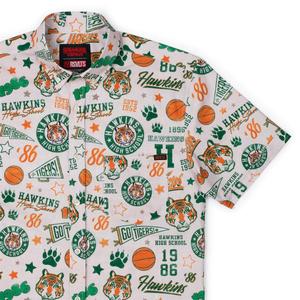 RSVLTS Go Tigers! KUNUFLEX Short Sleeve Shirt in Green — front view