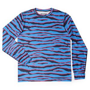 RSVLTS Wild America Crewneck Tee in Blue — front view