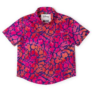 RSVLTS Glow Flow Mickey Preschool KUNUFLEX Short Sleeve Shirt in Pink — front view