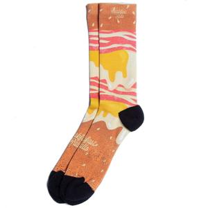 RSVLTS BEC Crew Socks in Brown — front view