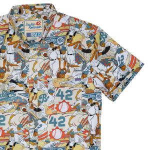 RSVLTS Hate To Lose KUNUFLEX Short Sleeve Shirt in Multicolor — front view