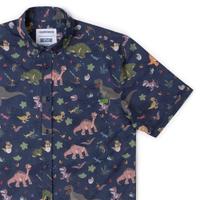RSVLTS Prehistoric Pals KUNUFLEX Short Sleeve Shirt — front view