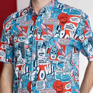 RSVLTS The First Avenger KUNUFLEX Short Sleeve Shirt — front view