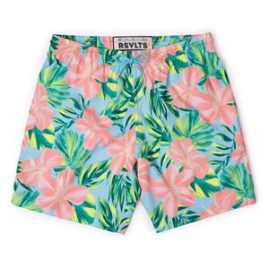 RSVLTS Island Time Hybrid Shorts in Blue — front view