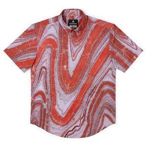 RSVLTS Iron Clad KUNUFLEX Short Sleeve Shirt in Pink — front view