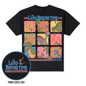 RSVLTS Prehistoric Pals Vintage Crewneck Tee — front view
