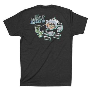 RSVLTS Danny Phantom x RSVLTS Crewneck Tee in Black — front view
