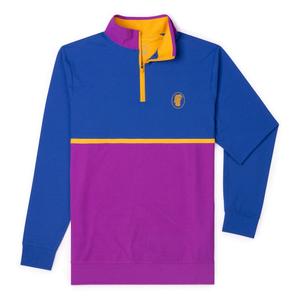 RSVLTS Team Herc Quarter Zip in Blue — front view