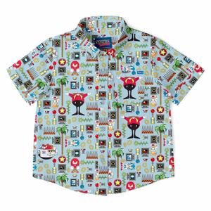 RSVLTS Sonic Essentials Preschool KUNUFLEX Short Sleeve Shirt in Multicolor — front view