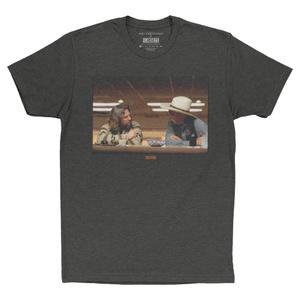 RSVLTS Conversation With A Stranger Crewneck Tee in Black — front view