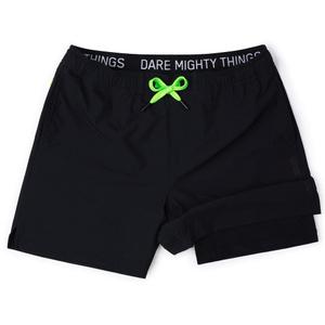 RSVLTS Abyss V1 Lined Training Shorts in Black — front view