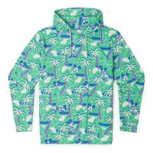 RSVLTS Cabana Mickey Performance Hoodie in Green — front view
