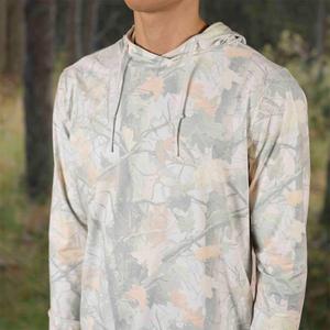 RSVLTS Into the Woods Performance Hoodie in Gray — front view