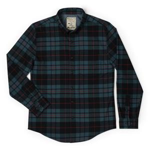 RSVLTS Flantonio Banderas BorlandFlex Long Sleeve Flannel in Blue — front view