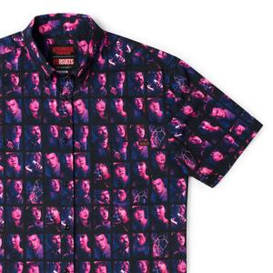 RSVLTS Heroes of Hawkins KUNUFLEX Short Sleeve Shirt in Black — front view